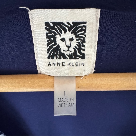 Anne Klein Dress Size L (12/14) Classic V-Neck Faux Wrap Work or Cocktail Party - Picture 12 of 16